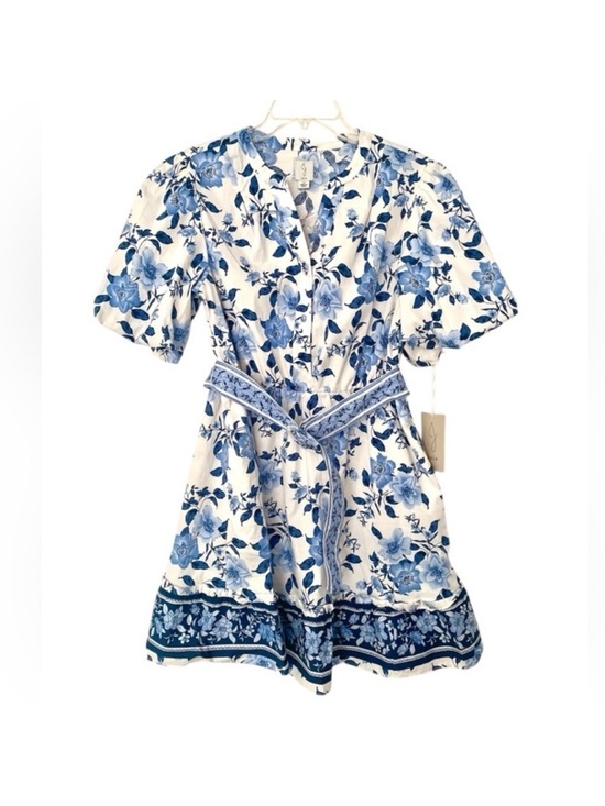 Joie Dresses & Skirts - New JOIE Floral V-Neck Puff Sleeve Belted Cotton Dress